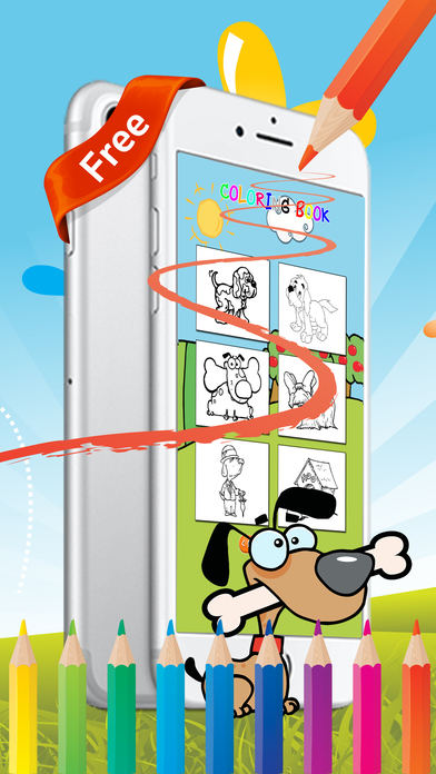 Dog2 coloring book free for kids toddlers screenshot 3
