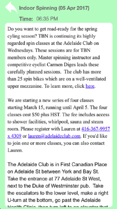 Toronto Bicycling Network screenshot 2