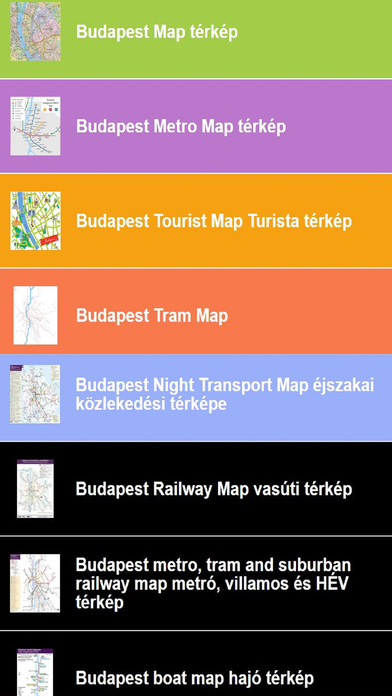 Hungary Budapest Map & Public Transit Route Plan screenshot 3