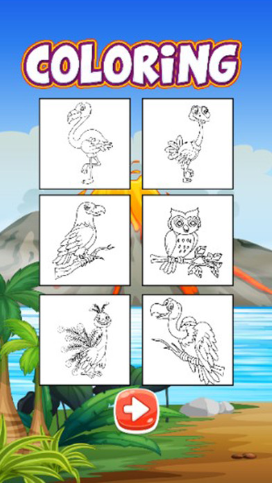 Bird Coloring Page Book Game for Kids screenshot 2