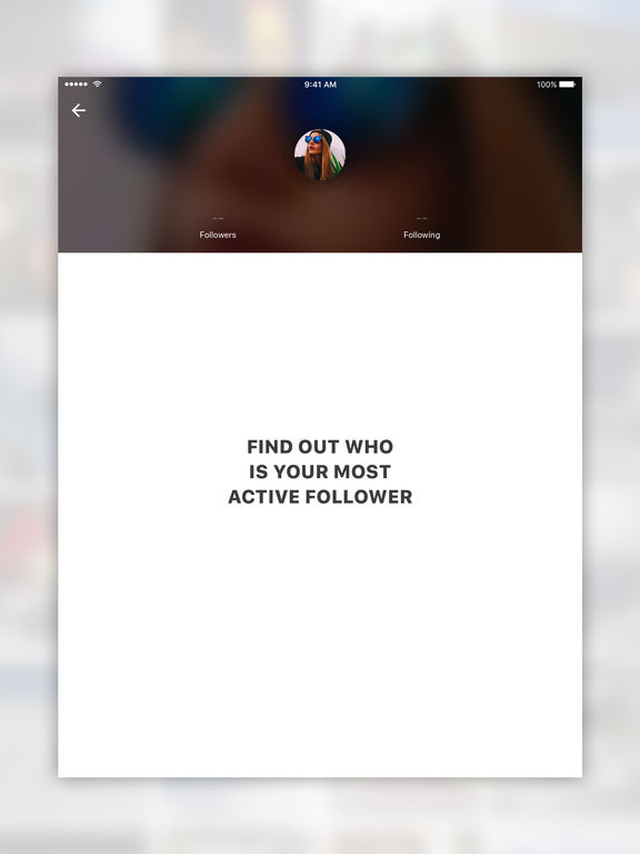 Screenshots of Who Cares About Me Most for Instagram - My Visitors And Followers Analysis Tool for iPad