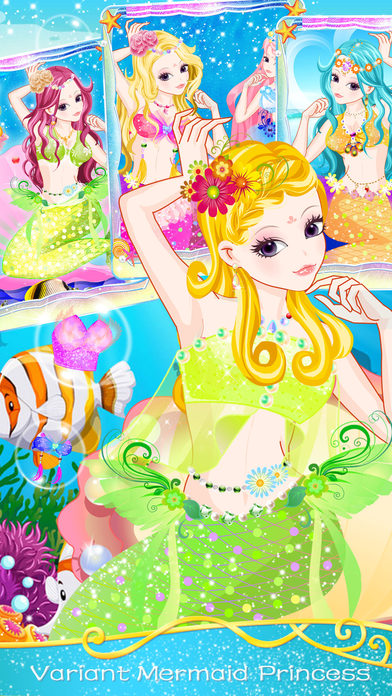 Cute mermaid princess - Girls game screenshot 2