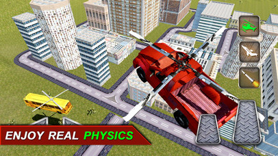 Flying Stunt Car Simulator: Futuristic Vehicle screenshot 4