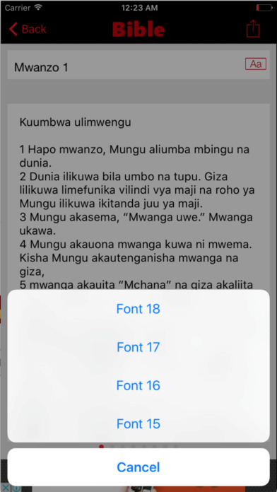 Biblia ya Kiswahili screenshot 4