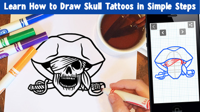 Learn How To Draw Skull Tattoos screenshot 2