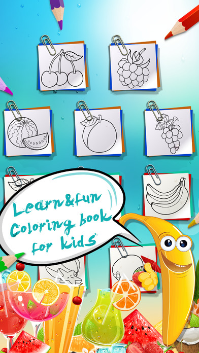 Coloring on Fruits and Berries Picture Lite screenshot 2