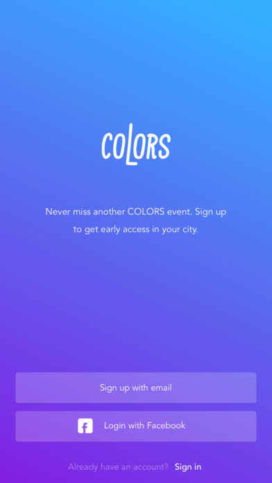 Colors Events screenshot 2