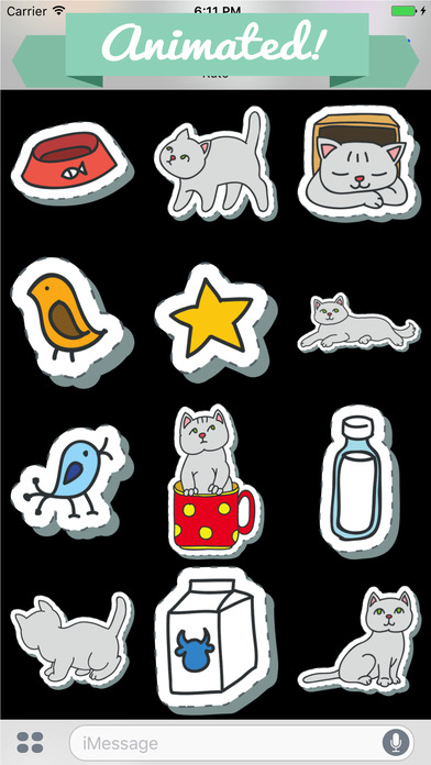 Animated Cat Lovers Sticker Pack screenshot 2