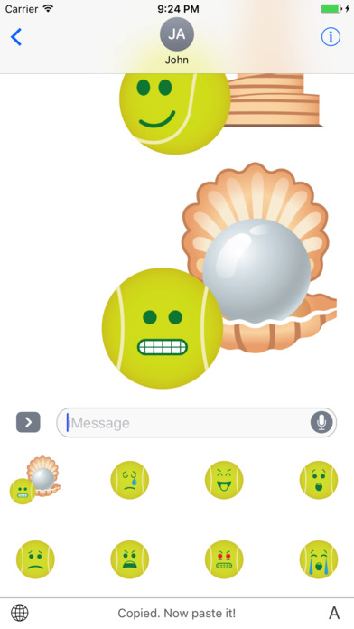 Qatar Open Tennis Emojis screenshot 3