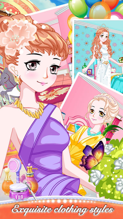 Long Hair Princess Dress Up Party - Girl Games screenshot 3