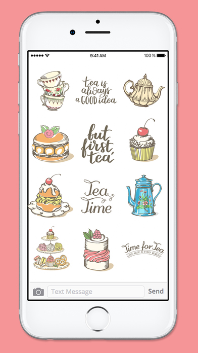 Tea and Cakes Sticker Pack screenshot 3