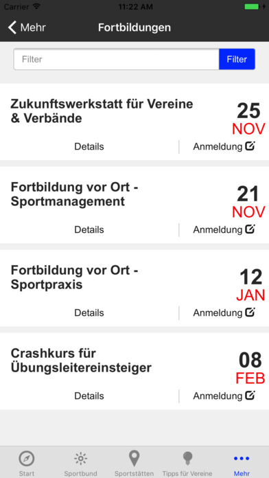 Sportbund Pfalz screenshot 3