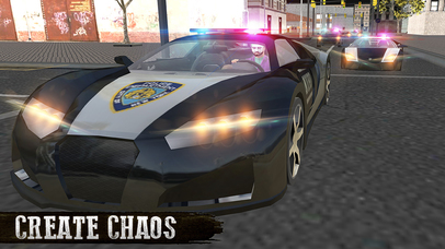Criminal Clown Real Gangster 3D: Escape Police Car screenshot 2