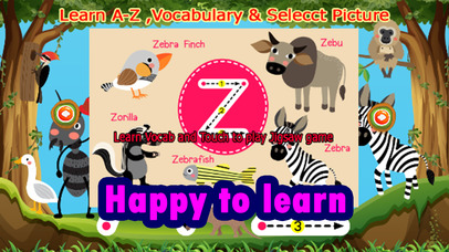 A to Z Vocabulary learning and Jigsaw game for kid screenshot 4