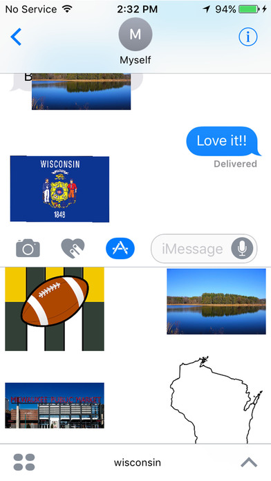 Wisconsin Stickers for iMessage screenshot 2