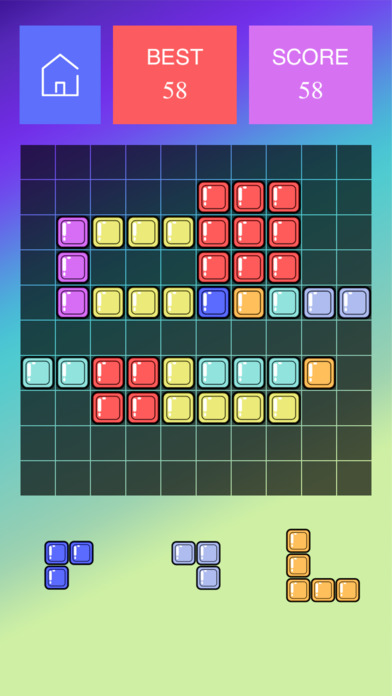 Retro Block Puzzle - jigsaw fit matrix screenshot 3