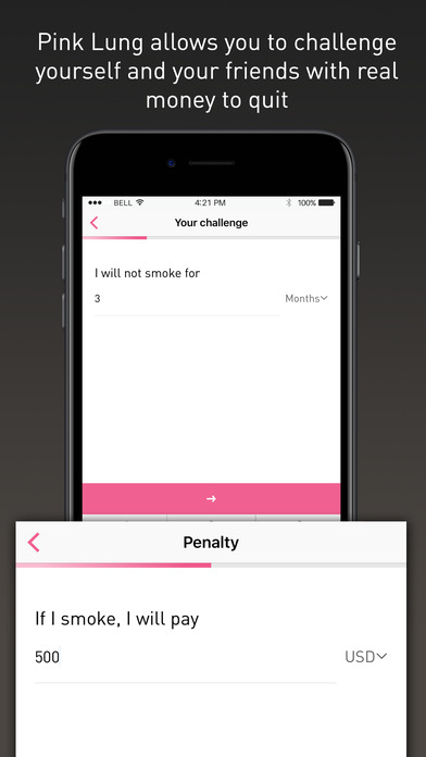 Project Pink Lung Quit Smoking screenshot 2