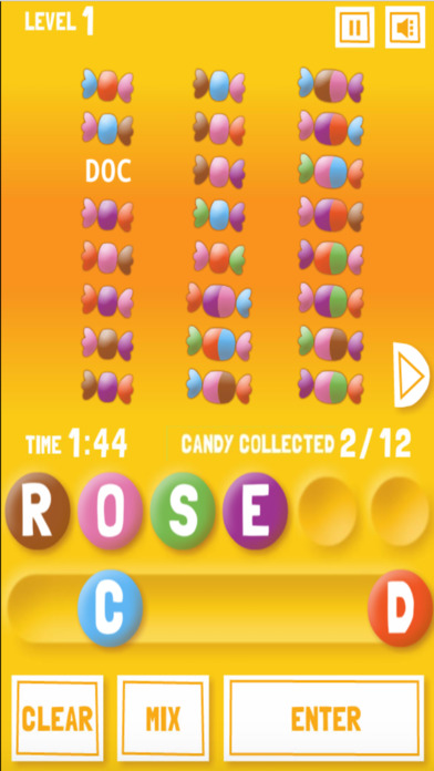 Candy Words Search 8 Challenge screenshot 2