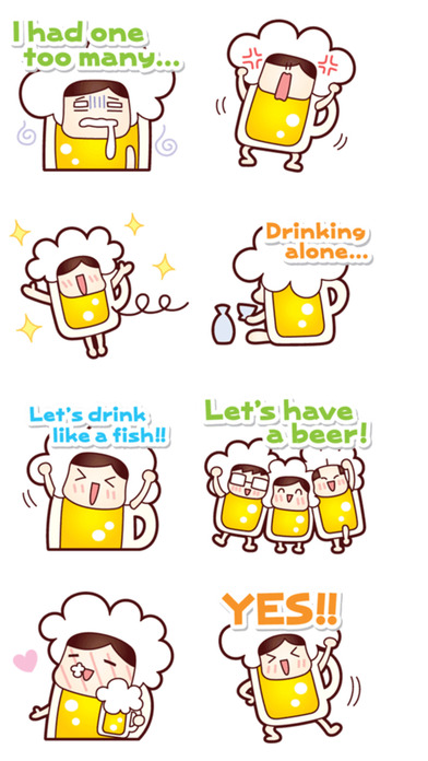 Let's Drink : Beer Stickers screenshot 4