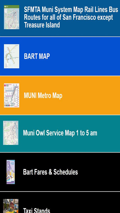 San Francisco Metro Subway Train Rail Buses Maps screenshot 3