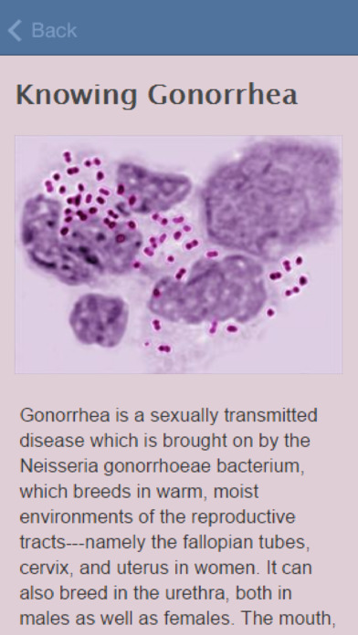 Symptoms Of Gonorrhea screenshot 2