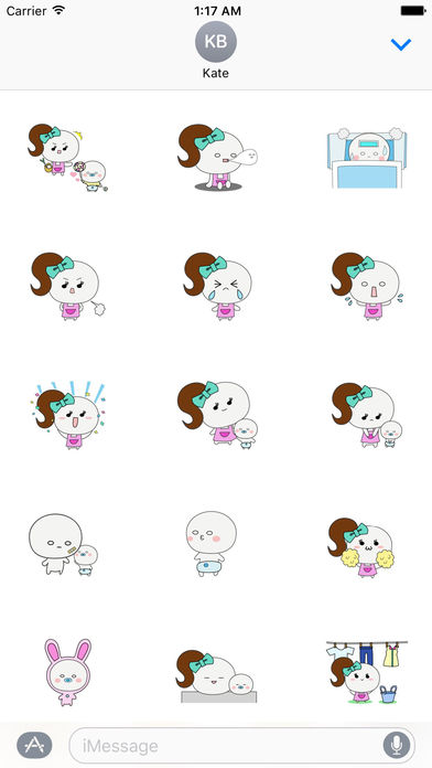 Mother and Cute Baby Sticker screenshot 2