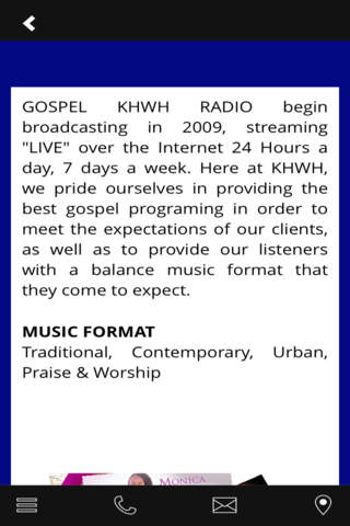 GOSPEL KHWH RADIO screenshot 2