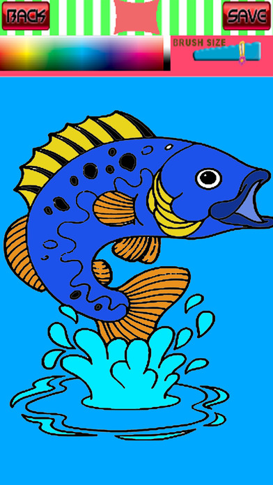 Kids Coloring Book Game For Fish Version screenshot 2