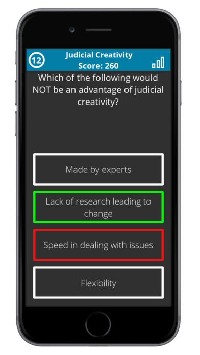 Quiz-U: A2 Law Revision screenshot 4