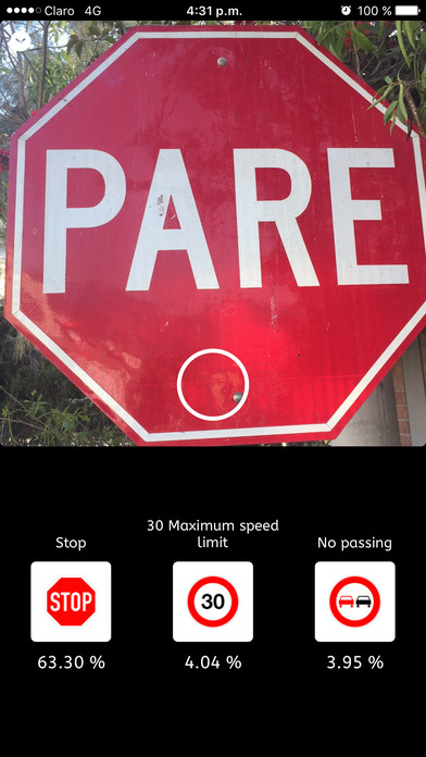 Captura de pantalla del iPhone 3