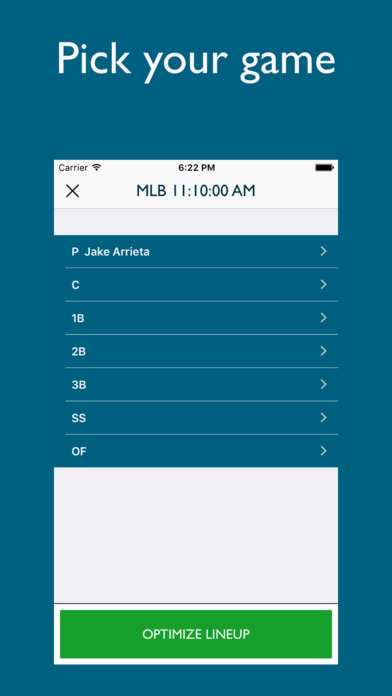 Optimal DFS - Lineup tools for fantasy baseball screenshot 2
