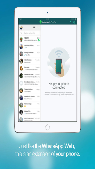 WhatsPad Messenger for WhatsApp. screenshot 3