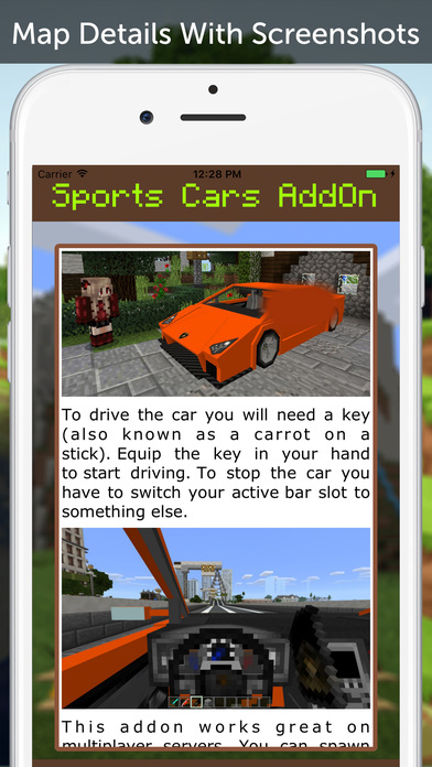 Sports Cars AddOn for Minecraft Pocket Edition screenshot 3