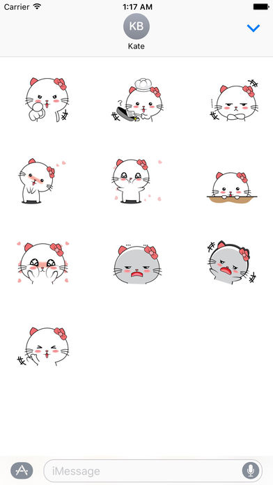 So Cute Kitty Stickers Pack screenshot 3