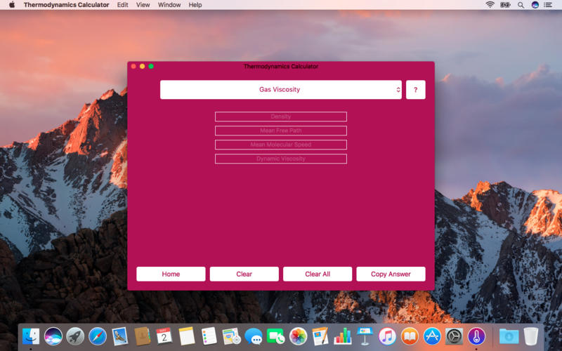 Thermodynamics Calculator On The Mac App Screenshot 2