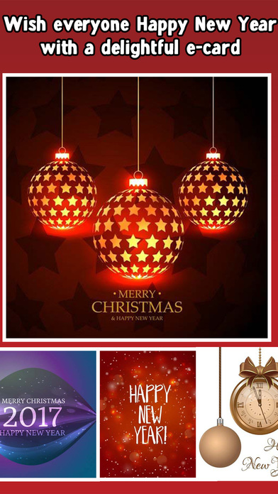 Merry Christmas 2016 & New Year 2017 Cards Free screenshot 2