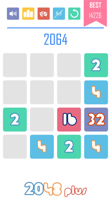 2048 Plus 1010 Style: Power of Two! screenshot 2