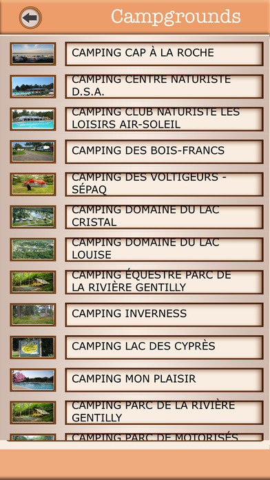 Quebec Campgrounds & Hiking Trails Guide screenshot 2