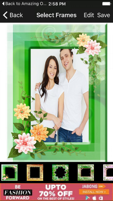 Flower Romantic Photo Frames 3D Wallpapers Editor screenshot 3