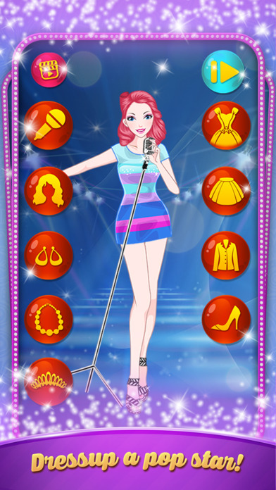Fashionable Pop Singer: Dressup game screenshot 2