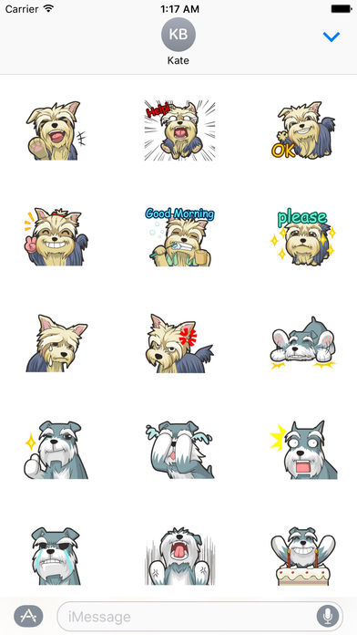 Funny Terrier Dog Stickers screenshot 2