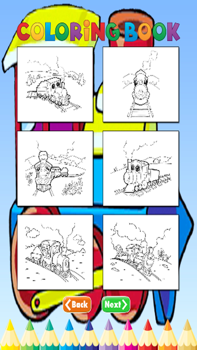 Train Coloring Book - Activities for Kid screenshot 4