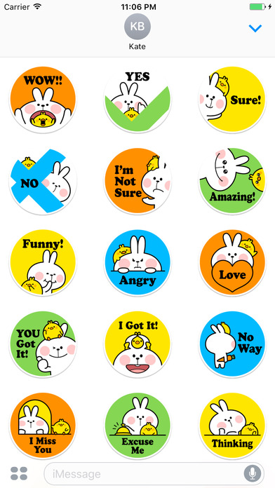 The Bunny Brat Stickers of stickers screenshot 2