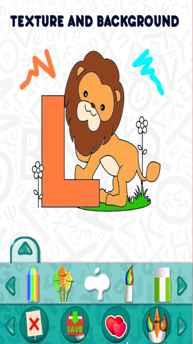 Letters Kids Coloring Book screenshot 4