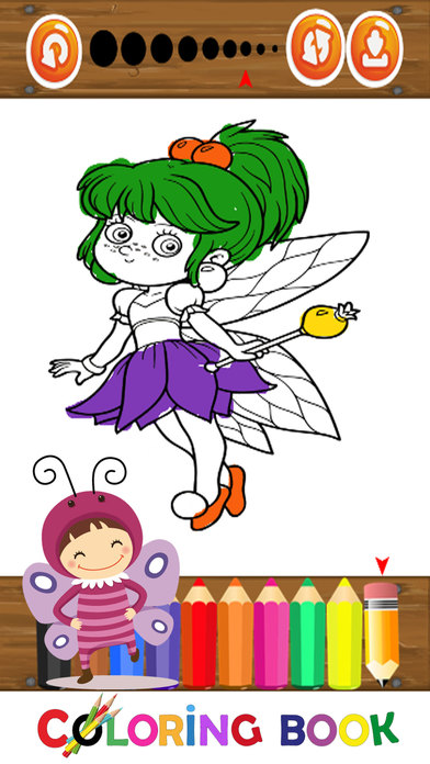 Princessfairy and Mermaid Coloring Marker For Girl screenshot 2