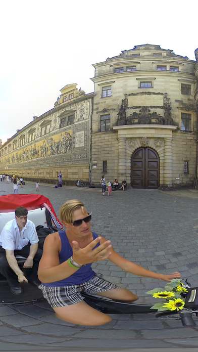 VR Cycle Rickshaw German City Virtual Reality 360 screenshot 3