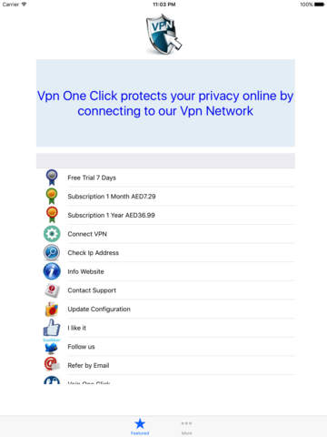 Vpn One Click Professional screenshot 2