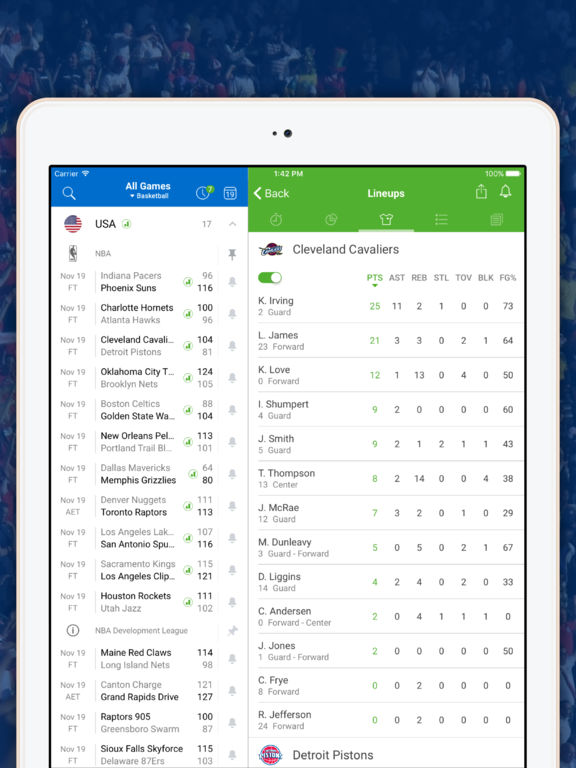 SofaScore Live Sports: Scores, VIDEO & Stats Screenshot