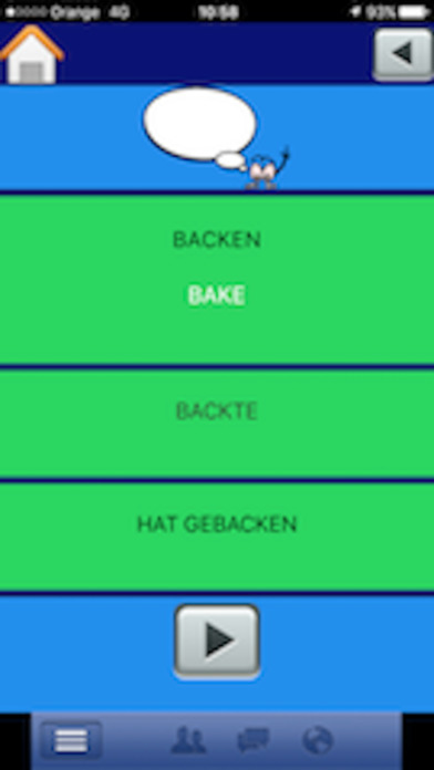German English verbs screenshot 3