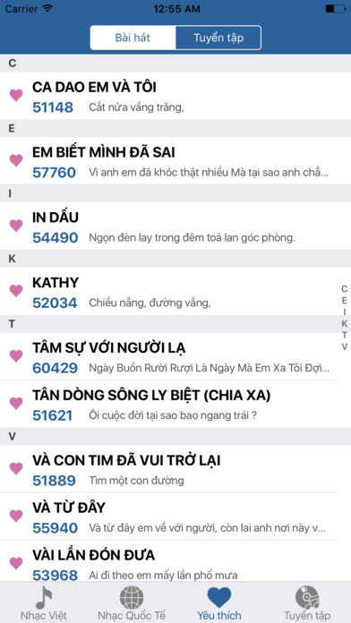 Karaoke Việt - Mã số Arirang, Califonia, MusicCore screenshot 3